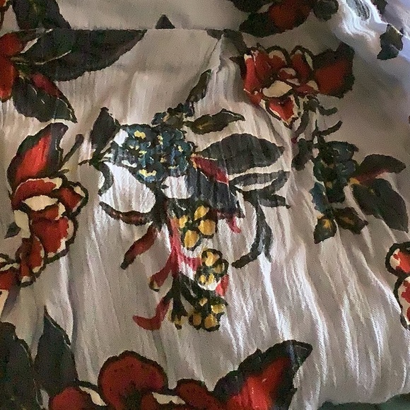 🆕🌺 MORAL FIBER Floral Jumper w/ Cut Out under Chest Tie Bodice NWT Medium - Picture 10 of 12